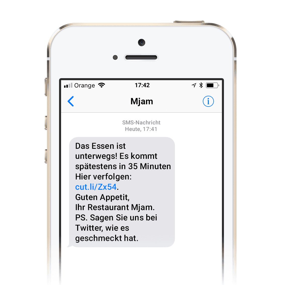 Massen-SMS-Nachrichten mit kurzen Links