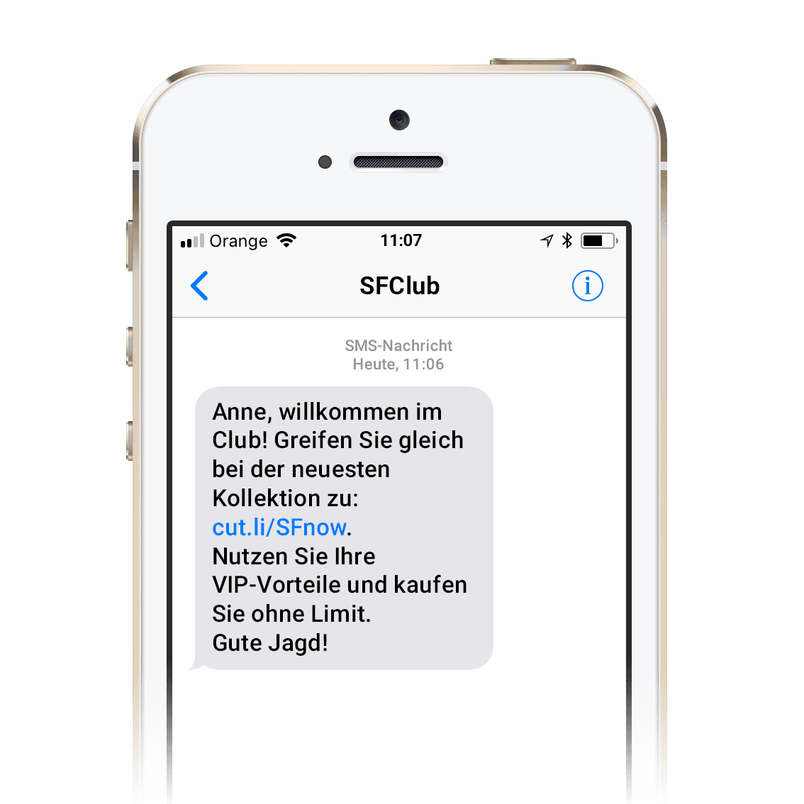 Absenderfeld für Textnachrichten (SMS-Branding)